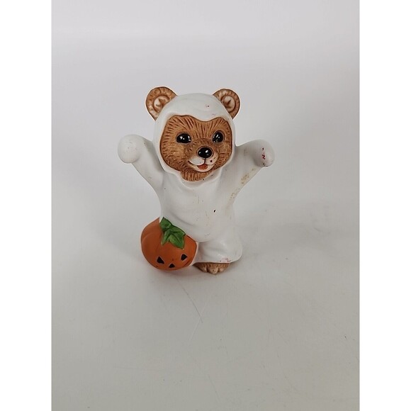 Vintage Homco Teddy Bear Fall Holiday Halloween Thanksgiving 5311 & 5312 - Picture 11 of 16